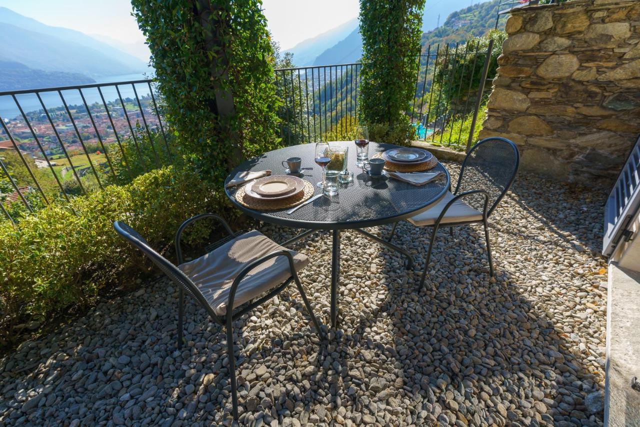 Casa Di Campagna Tony Con Piscina E Vista Lago Gravedona Eksteriør bilde